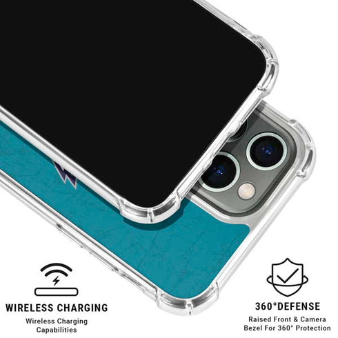 NBA Charlotte Hornets Distressed iPhone 16 Pro Max Clear Case